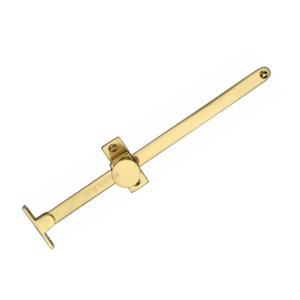 V991 10-PB • 254mm • Polished Brass • Heritage Brass Slide Pattern Casement Stay